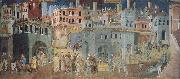unknow artist Peaceful city oil painting picture wholesale